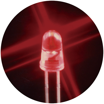 The world's brightest Light-emitting diode (red LED)