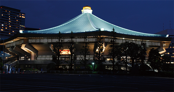 Light-up of the Nippon Budokan arena by Motoko Ishii, a globally known lighting designer